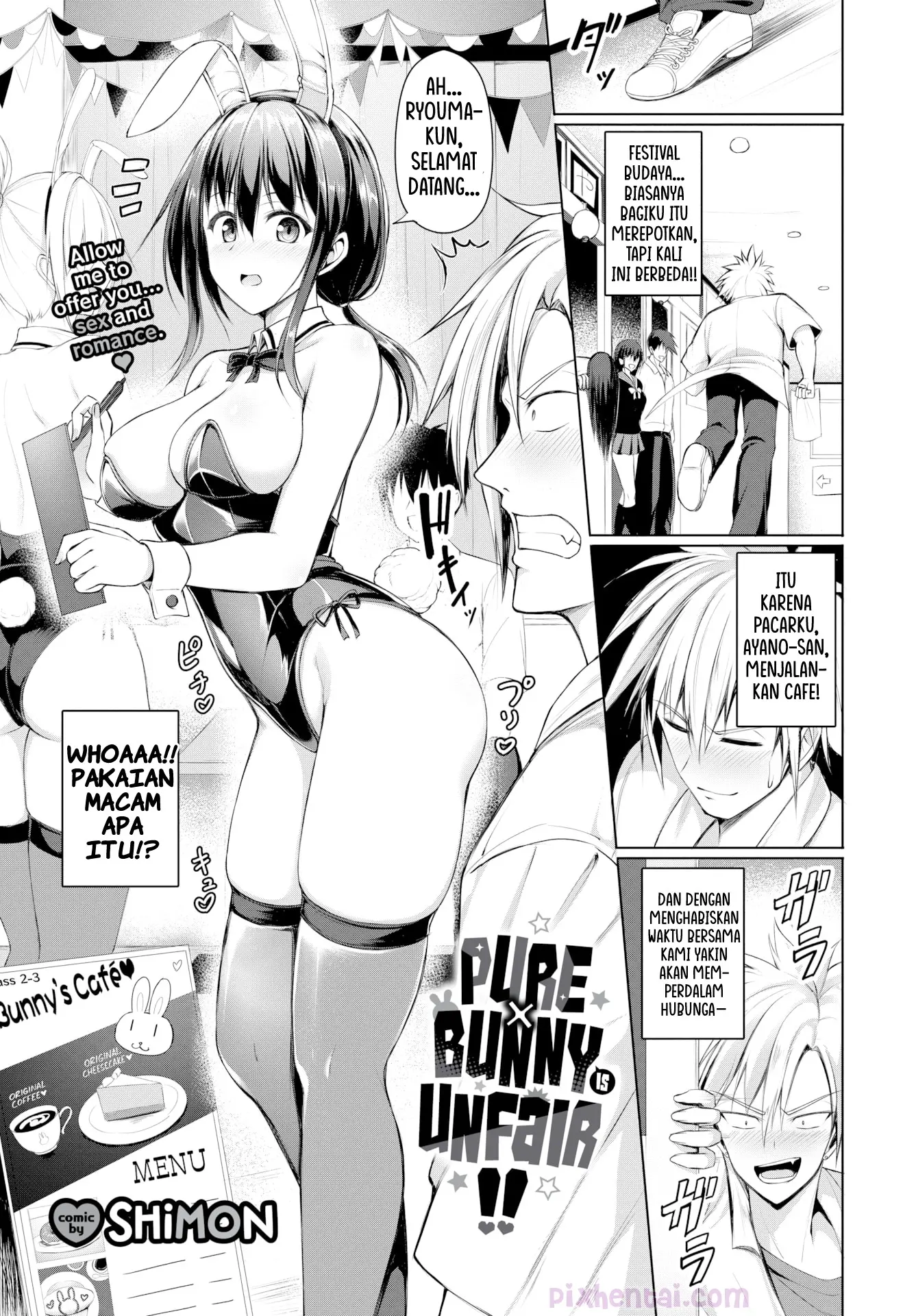 Komik hentai xxx manga sex bokep Pure x Bunny is Unfair 1